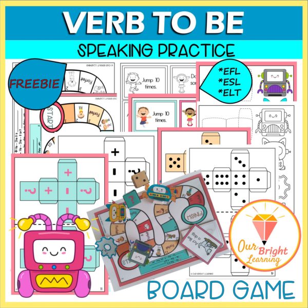 verb- to - be - free - board- game- worksheets